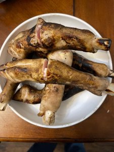 Fire Roasted Paya Slit cut (with skin)